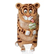 Кашпо Тигр на ножках с мороженым 1л - фото 44977