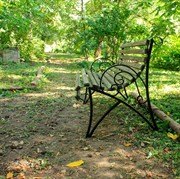 Скамейка садовая с перилами деревянная длина 120см 881-11R - фото 45074