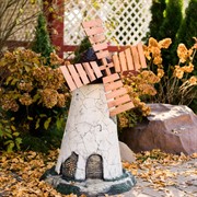 Мельница ветряная декоративная с деревянными лопастями высота 107см U07527 - фото 45109