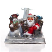 Подставка елочная Дед Мороз в кресле U07808 - фото 45133