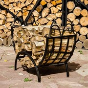 Дровница кованая полусфера широкая 500-86 - фото 45139