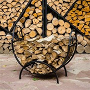 Дровница кованая полусфера широкая 500-86 - фото 45140