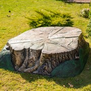 Крышка люка для септика декоративная Пень трухлявый диаметр 139см стеклопластик U07980 - фото 45207