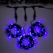 Гирлянда Клип Лайт 3 нити по 10м синий - фото 45216