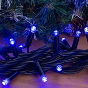 Гирлянда Нить 10м синий - фото 45229