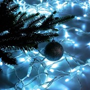 Гирлянда Нить 10м с эффектом мерцания белый - фото 45231