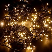 Гирлянда Нить 10м с эффектом мерцания тепло-белый - фото 45236