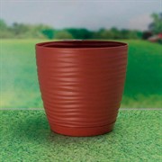 Кашпо САХАРА петит 17 16,7*15,4*2,4 марсала с подставкой - фото 45269