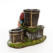 Кашпо Гном с метлой - фото 45274