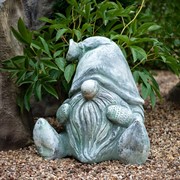 Фигура садовая Гном сидит под бетон U08372-BTO - фото 45285