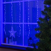 Светодиодная гирлянда дождь-водопад 2*1,5 синяя - фото 45330