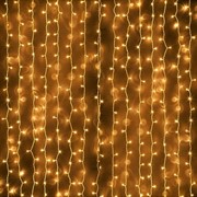 Светодиодная гирлянда дождь-водопад 2*1,5 теплый белый - фото 45331
