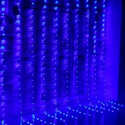 Светодиодная гирлянда дождь-водопад 2*2 синяя - фото 45332