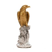 Фигура Сокол на камне золото-серебряный F01200-GS - фото 45366