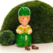 Фигура декоративная Гном Огурчик для сада высота 41см U08993 - фото 45437