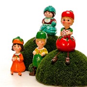 Фигура декоративная Гном Огурчик для сада высота 41см U08993 - фото 45438