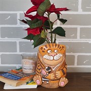 Кашпо Тигр с зеброй 0,8л - фото 45447