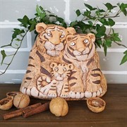 Кашпо Тигры семья 18*22*14 1,3л - фото 45472