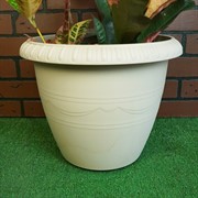 Кашпо Ле Жардин на колесах 13л золотой - фото 45560