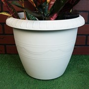 Кашпо Ле Жардин на колесах 13л серый - фото 45564