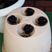 Кашпо Ле Жардин на колесах 13л серый - фото 45565