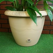 Кашпо Ле Жардин на колесах 28,8л золотой - фото 45575