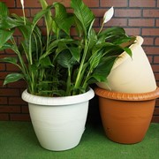 Кашпо Ле Жардин на колесах 28,8л золотой - фото 45577