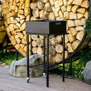 Гриль угольный металлический на колесиках 861-62 - фото 45596