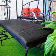 Диван кованый с мягким сиденьем и подлокотниками 850-58 - фото 45643