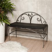 Обувница металлическая с мягким сиденьем 302-39 - фото 45655