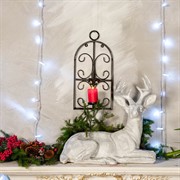 Подсвечник настенный на одну свечу кованый 606-06 - фото 45671