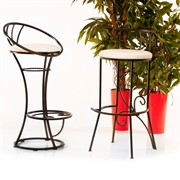 Стул барный металл с мягким сиденьем 325-06 - фото 45707