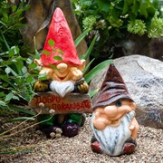 Фигура декоративная Гном садовый простачок полистоун высота 40см F08468 - фото 45730