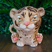 Кашпо Тигренок 13*12*15см - фото 45828