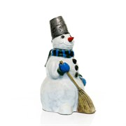 Фигура праздничная Снеговик средний полистоун высота 115см U08267 - фото 45925