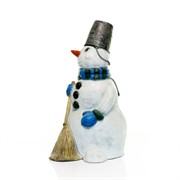 Фигура праздничная Снеговик средний полистоун высота 115см U08267 - фото 45926