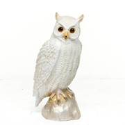 Фигура Сова бело-золотая F01163-WG - фото 45936
