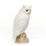 Фигура Сова бело-золотая F01163-WG - фото 45937