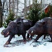 Садовая фигура Кабан - фото 45993