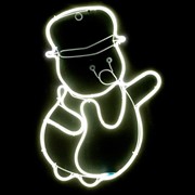 Светодиодная фигура Снеговик 67-323-W - фото 46051