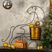 Подставка кованая для двух цветочных горшков Тигр на подоконник 12-113 - фото 46098