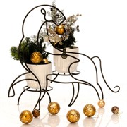 Подставка кованая для двух цветочных горшков Тигр на подоконник 12-113 - фото 46100