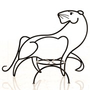 Подставка напольная для одного цветка Тигр металл 12-114 - фото 46106