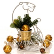 Подставка кованая на подоконник Тигр на 1 цветок 14-851 - фото 46129