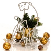 Подставка кованая на подоконник Тигр на 1 цветок 14-851 - фото 46130