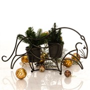 Цветочница кованая на подоконник Тигр на 2 цветка 14-850 - фото 46135