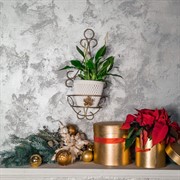 Подставка настенная Классика на 1 цветок длина 46см металл 15-021 - фото 46149 Подставка настенная Классика на 1 цветок длина 46см металл 15-021 - фото 46149