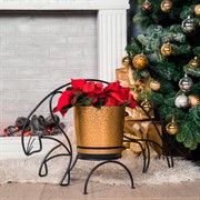 Подставка для одного цветка кованая Тигр на подоконник 12-111 - фото 46177