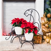 Подставка кованая для двух цветочных горшков Тигр на подоконник 12-113 - фото 46180