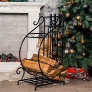 Дровница с аксессуарами для камина кованая 500-49 - фото 46441